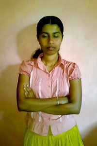 Sri Lankan girlfriend with her beau